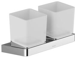 RAVAK 10° dupla pohártartó TD 220.00CR, króm, üveg X07P322 (X07P322)