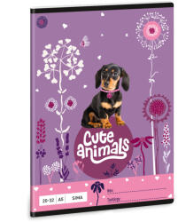 Ars Una Cute Animals-puppy A/5 sima füzet 20-32 (53613691)
