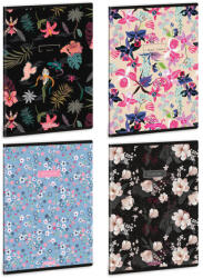 Ars Una Flowers-mix A/5 extra kapcsos füzet-négyzethálós (53145215)