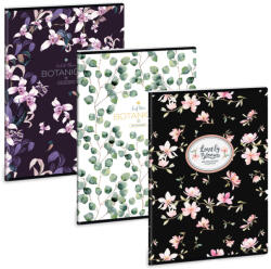 Ars Una Botanical Flowers-Mix A/4 extra kapcsos füzet-négyzethálós (53123381)