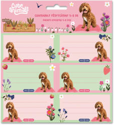 Ars Una Cute Animals-doggie csomagolt füzetcímke (3x6 db) (53834584)
