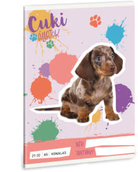 Ars Una Cuki Állatok - Harlekin tacskó A/5 vonalas füzet 21-32 (53624963)