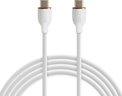 Delight Adatkábel - Type-C / Type-C - fehér - 1 m - 3 A - 60 W Delight 55554WH-1 (55554WH-1)