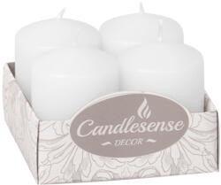 ZNICZPLAST Fogadalmi görgős gyertyák 6x4 cm 4 db-os fehér készlet (ZPLAST0105)