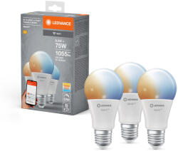 OSRAM LED izzó E27 9.5W = 75W 1055lm CCT fényerőszabályozható SMART+ WiFi Classic Ledvance (4058075778931)