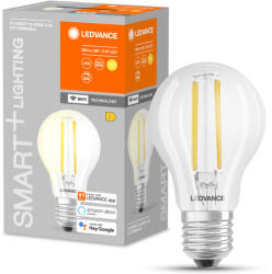 OSRAM LED izzó E27 6W = 60W 806lm Szabályozható fényerejű SMART+ WiFi Filament Klasszikus Ledvance (4058075665620)