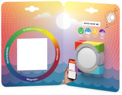 OSRAM Hordozható LED lámpa, újratölthető, 0, 5 W, 40 lm, szabályozható fényerejű, CCT, RGBW, kerek, ezüst, SMART+ Bluetooth, csavarható és rázható, Ledvance (4058075849280)