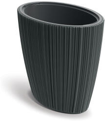 Prosperplast Oro High Oval virágcserép, 60 cm - sötétszürke (DHOE600-419U)