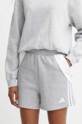 adidas Performance rövidnadrág Tiro 24 női, szürke, nyomott mintás, magas derekú, IR9327 - szürke XL