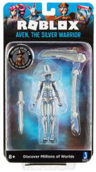 Jazwares Roblox játékfigura - Aven The Silver Warrior (RBL0367) (379287)