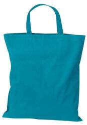  Vászontáska rövidfülű 38x42x0, 2cm OEKO-TEX 140g/m2 pamut, türkiz