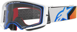  Alpinestars Supertech Corp Szemüveg Fehér-kék-narancs, Viztiszta Lencsével (5100325-wht)