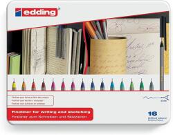 edding Liner edding 55, corp plastic, varf rotund, 0.3 mm, 16 culori/set (ED055016)