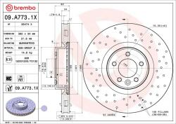 BREMBO féktárcsa BREMBO 09. A773.1X (09.A773.1X)