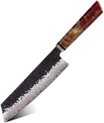 HARAHU Cuțit de bucătărie damasc AI-37351 - Kiritsuke / Roșu KP37351