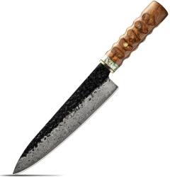 HARAHU Cuțit de bucătărie damasc KE-37347 - Chef / Maro KP37347