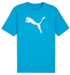 PUMA teamRISE logo férfi póló, speed kék-fehér, S25 (65870502)