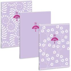 Ars Una Soft Touch Purple Spring A/4 extra kapcsos füzet sima lila színű borítóval (53802453)