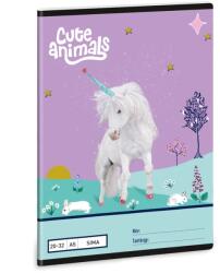 Ars Una Cute Animals - Unicorn A/5 sima füzet 20-32 (53614483)