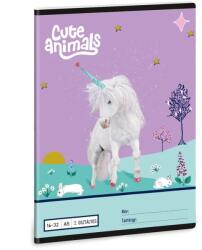Ars Una Cute Animals - Unicorn A/5 2. oszt. füzet 16-32 (53594488) - hunrods