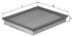 MAHLE légszűrő MAHLE LX 1272 for CHRYSLER, JEEP, NISSAN, INFINITI, … (LX 1272)