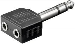 Goobay Adaptor audio 6, 35 mm stereo tata > 2 x 3, 5 mm stereo mama (AC-014-GBAY)