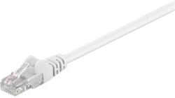 Goobay Cablu de retea U/UTP Goobay, cat5e, patch cord, 3m, alb (UTP-0008-3WE-GBAY)