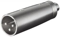 Goobay Adaptor XLR 3 pini tata - RCA mama, Valueline (XLR-3MRCAF-GBAY)