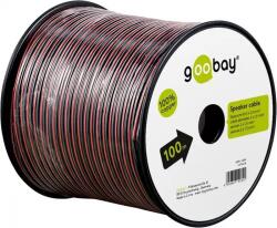 Goobay Cablu difuzor, rola 100m, rosu/negru, 2 x 1, 50 mm2 (LSP-OFC1.50BR-100-GBAY)