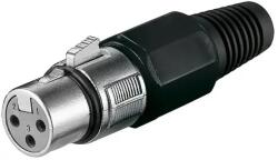 Goobay Mufa XLR mama, 3 pini, pe cablu (XLR-3F/A)