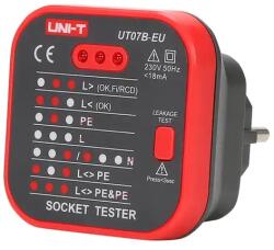UNI-T Tester priza EU, UT07B UNI-T (SOCKTEST-UT07B-UNIT)