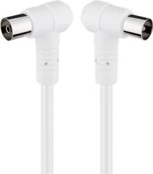 Goobay Cablu coaxial profesional cu mufe cotite 5m, Goobay (CX-5.0PR-GBAY)