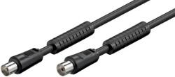 Goobay Cablu antena, Coaxial tata - Coaxial mama, 1.5m negru Goobay (CX100-1.5BK-GBAY)