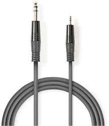Nedis Cablu audio stereo 6.35mm Tata - 3.5mm Tata 1.5m gri Nedis (COTH23205GY15)