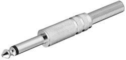Goobay Conector jack 6.35 mm mono cu protectie cablu, metal, set 10 bucati, Goobay (JC-013-GBAY)