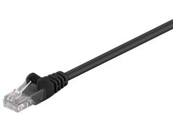Goobay Cablu de retea U/UTP Goobay, cat5e, patch cord, 1m, negru (UTP-0008-1BK)