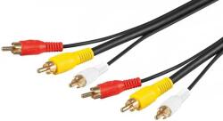 Goobay Cablu audio 3x RCA tata - 3x RCA tata 1.5m (CABLE-521GD/1.5)