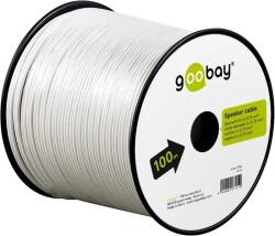Goobay Cablu difuzor alb 2x0.75, 100m pe tambur (LSP-CCA0.75WE-100)