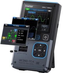 FNIRSI Osciloscop digital portabil cu generator de semnale, tester tranzistori, 48MSa/s, 10MHz, FNIRSI DSO-TC4 (OSCIL-DSOTC4-FNR)