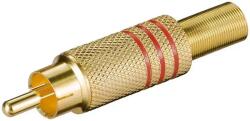 Goobay Mufa RCA tata aurita inel rosu cablu protector (RCAM-7.0G/RD)