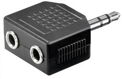 Goobay Adaptor audio jack stereo 3.5mm tata - 2xjack stereo 3.5mm mama Goobay (AC-012-GBAY)