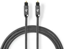 Nedis Cablu optic TosLink tata- TosLink tata, 2m, gri, Nedis (CATB25000GY20)