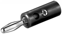 Goobay Mufa banana tata, 4 mm, negru, Goobay (BC-001-GBAY)