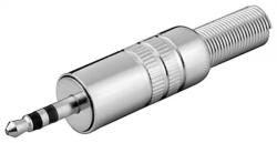 Goobay Mufa tata 3, 5 mm, stereo, metal, cu protector cablu, set 10 bucati (JC-037-GBAY)