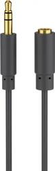 Goobay Cablu audio Jack Stereo 3.5 mm mama - 3.5 mm tata aurite 3m (CABLE-423/3/GD-GBAY)