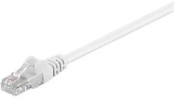 Goobay Cablu de retea U/UTP Goobay, cat5e, patch cord, 0.5m, alb (UTP-0008/0.5WE-GBAY)