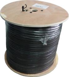 Well Cablu coaxial RG6 cu sufa, fire otel cuprat, triplu ecranat, rola 305m (RG6MES-CCS/AL-TRISLD-305BK-WL)