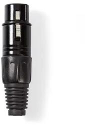 Nedis Conector XLR 3-Pin mama negru Nedis (COTP15902BK) - vitacom