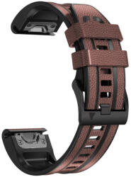 Nubo Garmin QuickFit 22mm vegán bőr szíj szilikon belső oldallal