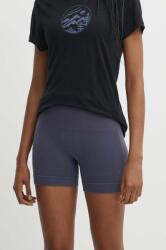 Icebreaker sport rövidnadrág 260 ZoneKnit Merino Blend Seamless női, szürke, sima, magas derekú, IB0A56XO8841 - szürke XL